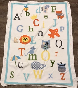Koala Baby ABC Knit blanket Alphabet Zoo Lovey Whale Mouse Fox Owl Zebra Dog E6 - Picture 1 of 11