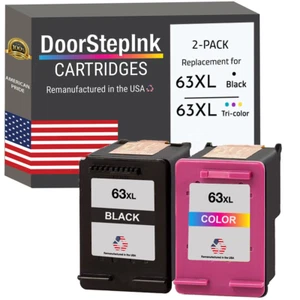 DoorStepInk Compatible  Ink Cartridges Combo Variation for HP 63XL Variation-USA - Picture 1 of 12