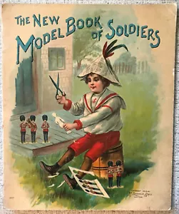 MCLOUGHLIN BROS. "THE NEW MODEL BOOK OF SOLDIERS" 1904 VG+ 58 PIECES US, UK, FR - Picture 1 of 7