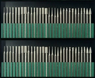 Diamond Burr Bits Drill Set Rotary Multi Tool Accessories Kit For Dremel 60 Pcs - Image 1 of 4