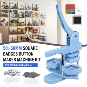 50*50mm 2inch Square Fridge Magnet Making Machine Kit + 100 pcs Magnet Materials - Picture 1 of 24