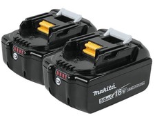 2 Genuine Makita BL1850B 18V LXT Lithium-Ion Batteries 5.0Ah BL1850B-2