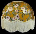Mustard Floral Lampshades, Ideal To Match Floral Cushions, Curtains & Drapes.