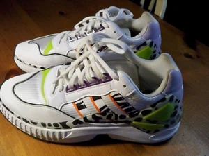 Women's Size 9.5 Shoes Adidas ZX Wavian Cloud White/Black/True Orange 6150 - Picture 1 of 8