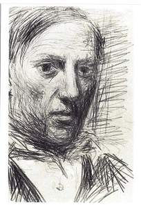 Kunstpostkarte - Pablo Picasso: Selbstporträt - Picture 1 of 1