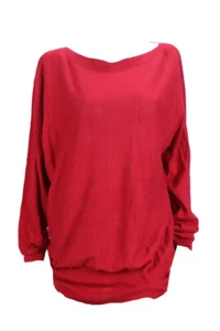 Alfani Red Ribbed Panel Dolman Sweater M - Picture 1 of 3
