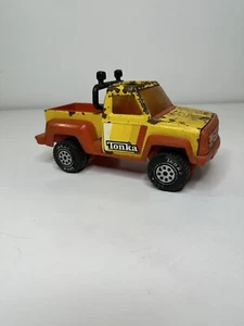 Vintage 1979 Yellow Tonka 9" Pickup Truck Pressed Steel & Plastic - Picture 1 of 18