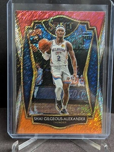 20-21 Panini Select Prizms Red White Orange Shimmer #119 Shai Gilgeous-Alexander - Picture 1 of 2