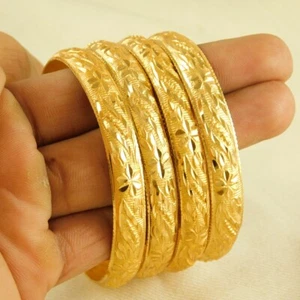 Indian Wedding Bangle Gold Plated Traditional Bracelet Wedding Fashion Jewellery - Picture 1 of 8