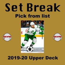 (HCW) 2019-20 Upper Deck NHL Hockey Cards Mint Set Break 251-450 - You Pick