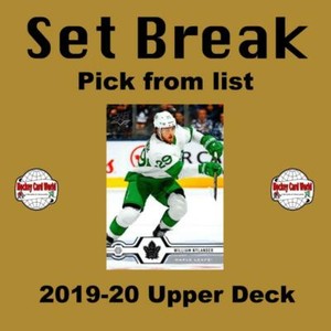 (HCW) 2019-20 Upper Deck NHL Hockey Cards Mint Set Break 251-450 - You Pick