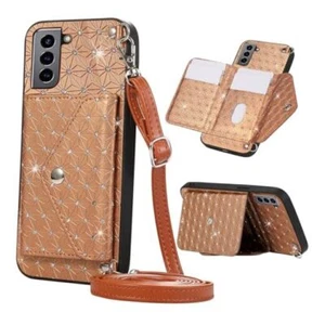 Phone Case for Samsung Galaxy S21 5G 6.2 inch Wallet Cover with Crossbody - Picture 1 of 8
