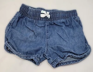 Cat & Jack Dark Faded Blue Stretch Denim Jean Short Shorts 4T - Picture 1 of 3