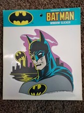VINTAGE - Batman Slicker - Cling Sticker - Applause 1989