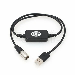 Cable de alimentación de 4 pines Boost USB a Hirose para Zoom F8 SD 688 Zaxcom 5V banco de alimentación - Imagen 1 de 4