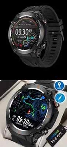 Montre connectée GPS style militaire T-Rex 3 neuve - écran HD 1,45", plusieurs fonctions - Photo 1 sur 21