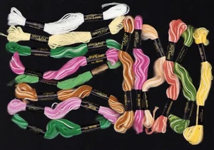 Lot of 14 Variegated Thread Floss 8.75 yd each Cross Stitch Tapestry Embroidery - Picture 1 of 2