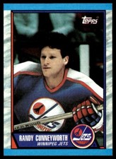 1989-90 Topps #63 Randy Cunneyworth Winnipeg Jets