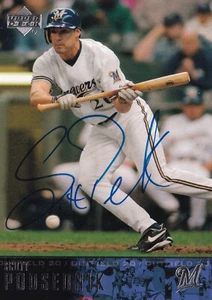 SCOTT PODSEDNIK SIGNED AUTO'D 2004 UPPER DECK CARD 157 MILWAUKEE BREWERS MARINER - Picture 1 of 4