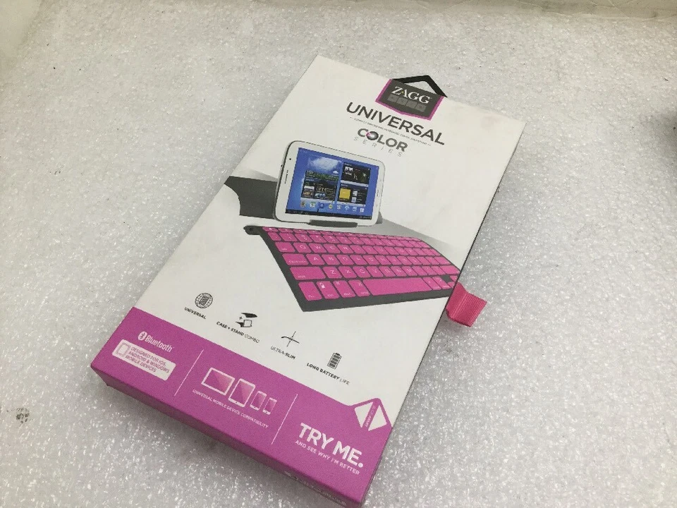 ZAGG Universal Bluetooth Keyboard Case for Apple Samsung, All Bluetooth Devices - Image 1 of 3