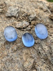 34,30 ct natürlicher Santa Maria Aquamarin ovaler Cabochon passendes Set Brasilien - Bild 1 von 6