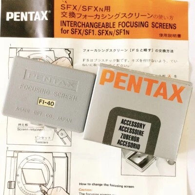 PENTAX Focusing Screen FI-40 mat field scales focus frame for SFX/SFXn/SF1/SF1 - Image 1 of 4