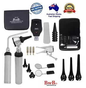 HUMAN & VETERINARY ENT Medical Otoscope Opthalmoscope SET Diagnostic Kit LED - Picture 1 of 12