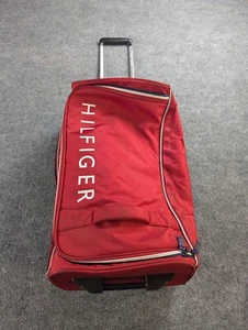 Tommy Hilfiger - Rolling/Carry On Suitcase 25" Red With Handle - Picture 1 of 14