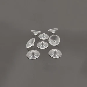 CHINAHAT clear 10mm Ufo Conehead Flyfishing Bindematerial Flachkegel Scheibe Neu - Bild 1 von 2