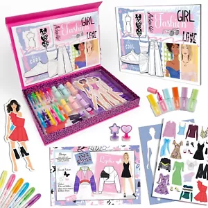 Fashion Designer Kits for Girls, Creative Art Set for Kids - Fashion Drawing Set - Picture 1 of 6
