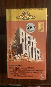 Vintage BEN-HUR VHS Movie 2-Tape Set MGM HOME VIDEO BRAND NEW FACTORY SEALED! - Picture 1 of 6