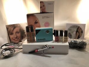 Luminess Air Airbrush Makeup Legend Aqua System&Pink Tip NoDrip Stylus5pc Medium