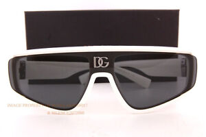 Brand New Dolce & Gabbana Sunglasses DG 6177 331287 White/Dark Grey For Men