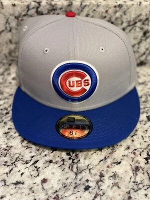 Chicago Cubs “Road” 2016 World Series patch New Era 59Fifty fitted hat 6 7/8 - Image 1 of 2