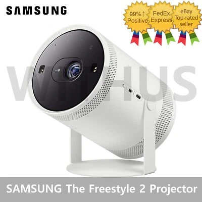 SAMSUNG The Freestyle 2nd Gen 360º Smart Portable Beam Projector SP-LFCF3LAXXKR - Image 1 of 4