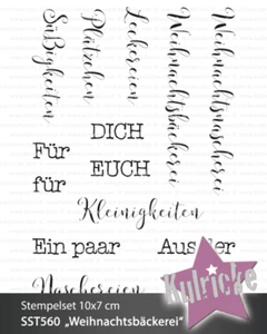 Kulricke Stempelset "Weihnachtsbäckerei" Clear Stamp Motiv-Stempel - Bild 1 von 1