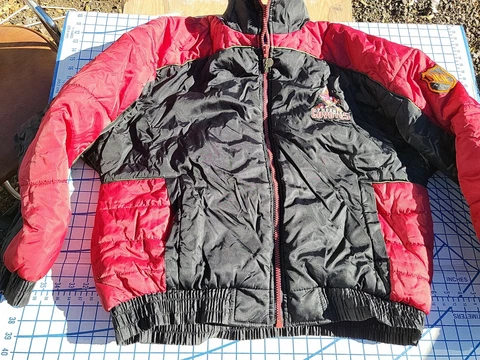 Vintage Pro Player NHL coyotes Mens XL Winter Sewn Jacket Coat Arizona Phoenix Cover