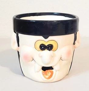 Vintage K's Collection Vampire Dracula Flower Pot Planter 4.5" - Picture 1 of 7
