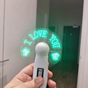 Holographic Message Fan – LED Display Handheld Fan - Picture 1 of 1