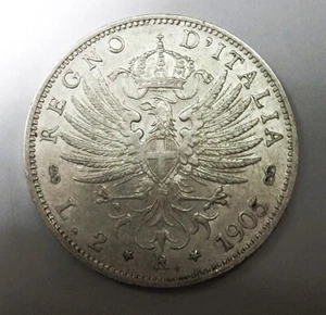 *VITTORIO EMANUELE III 2 LIRE 1905 AQUILA SABAUDA SPL SIGIL. NUMISMATICA ELITE - Picture 1 of 2