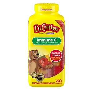 L'il Critter Kids' Immune C Plus Zinc and Vitamin D (290 Count) - Picture 1 of 3