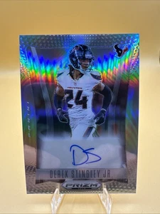 Panini Prizm Deca Derek Stingley Jr. Silver Prizm Auto #S-DSJ Texans 2024 - Imagen 1 de 4