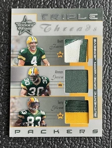 🔥FAVRE AHMAN GREEN T GLENN 2002 LR&S TT 6 COLOR GAME USED PACKERS JERSEY /50!🔥 - Picture 1 of 2