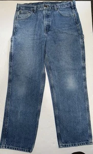 VTG Carhartt Relaxed Fit Men’s Carpenter 100% Cotton Jeans 36 X 30 B171 DST - Picture 1 of 10