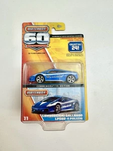 Matchbox 60th Anniversary #11 Lamborghini Gallardo LP-560 S Polizia Storage Box - Picture 1 of 6