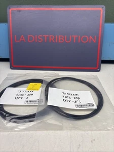 FKM/Viton 75 Black O-rings  Size 250        Lot 8 - Picture 1 of 3