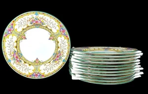 WEDGWOOD St Austell Salad Plate 8" inch Floral Scroll Set Of 12 MINT - Picture 1 of 6