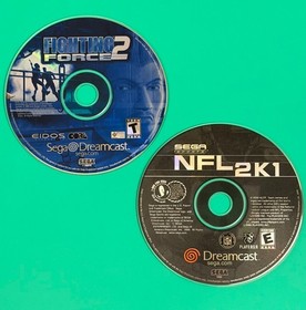 Dreamcast 2-Game Lot &mdash; Fighting Force 2 & NFL 2K1