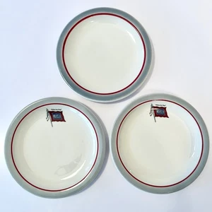 Wabash Railroad Syracuse Dining Car 5.5" Bread Plates Banner + Highland Pattern - Picture 1 of 11