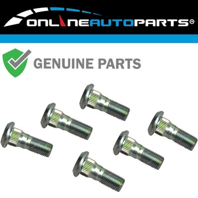 6 x Genuine OEM Nissan Front Wheel Studs for Patrol GQ GU Y60 Y61 1988~2016 - Image 1 of 2